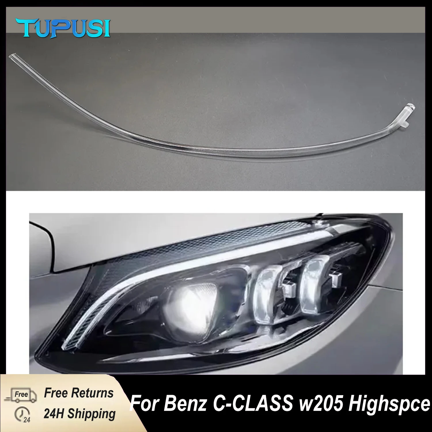For Mercedes Benz C Class W205 2019 2020 2021 2022 2023 Car DRL Headlight Light Guide Strip Daytime Running Light Tube Angel Eye
For Mercedes Benz C Class W205 2019 2020 2021 2022 2023 Car DRL Headlight Light Guide Strip Daytime Running Light Tube Angel Eye
