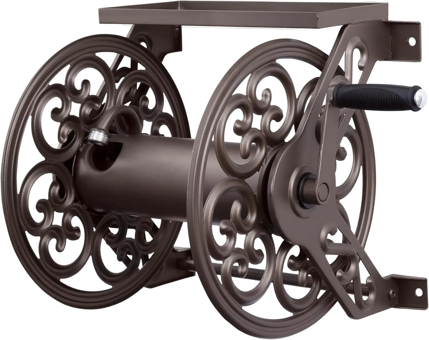 708 Steel Decorative Wall Mount Garden Hose Reel, Holds 125-Feet of 5/8-Inch Hose - Bronze
708 Steel Decorative Wall Mount Garden Hose Reel, Holds 125-Feet of 5/8-Inch Hose - Bronze