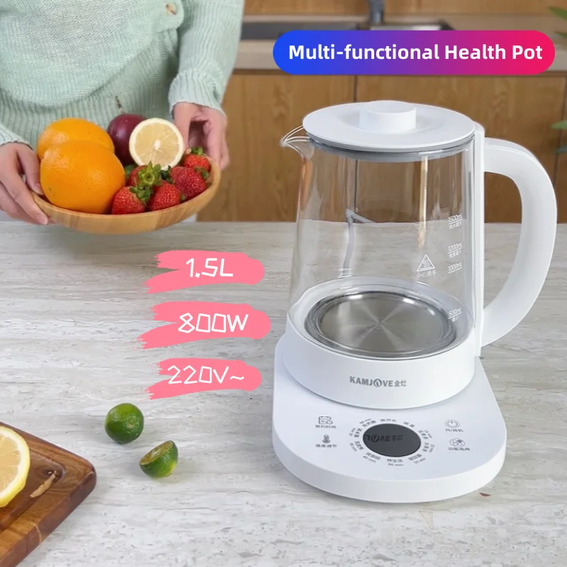 KAMJOVE New Multifunctional Health-Preserving Kettle 1.5L,Fully Intelligent Integrated Warm-Keeping Electric Flower Tea Pot
KAMJOVE New Multifunctional Health-Preserving Kettle 1.5L,Fully Intelligent Integrated Warm-Keeping Electric Flower Tea Pot