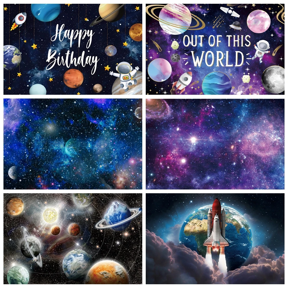 Outer Space Backdrop Universe Space Cosmic Galaxy Earth Starry Sky Baby Birthday Party Kid Portrait Photography Background Decor
Outer Space Backdrop Universe Space Cosmic Galaxy Earth Starry Sky Baby Birthday Party Kid Portrait Photography Background Decor