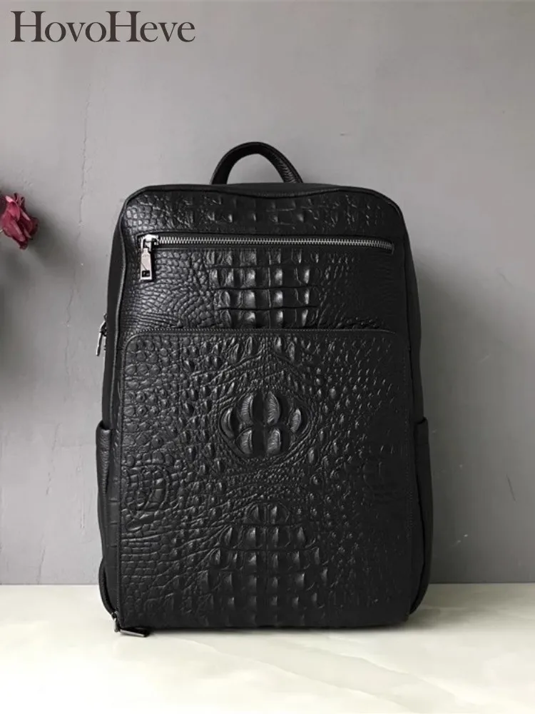 Unisex Cowskin Genuine Leather Backpack Women Casual Traveling Bag High Capacity High Street Harajuku Casual Black Backpacks
Unisex Cowskin Genuine Leather Backpack Women Casual Traveling Bag High Capacity High Street Harajuku Casual Black Backpacks