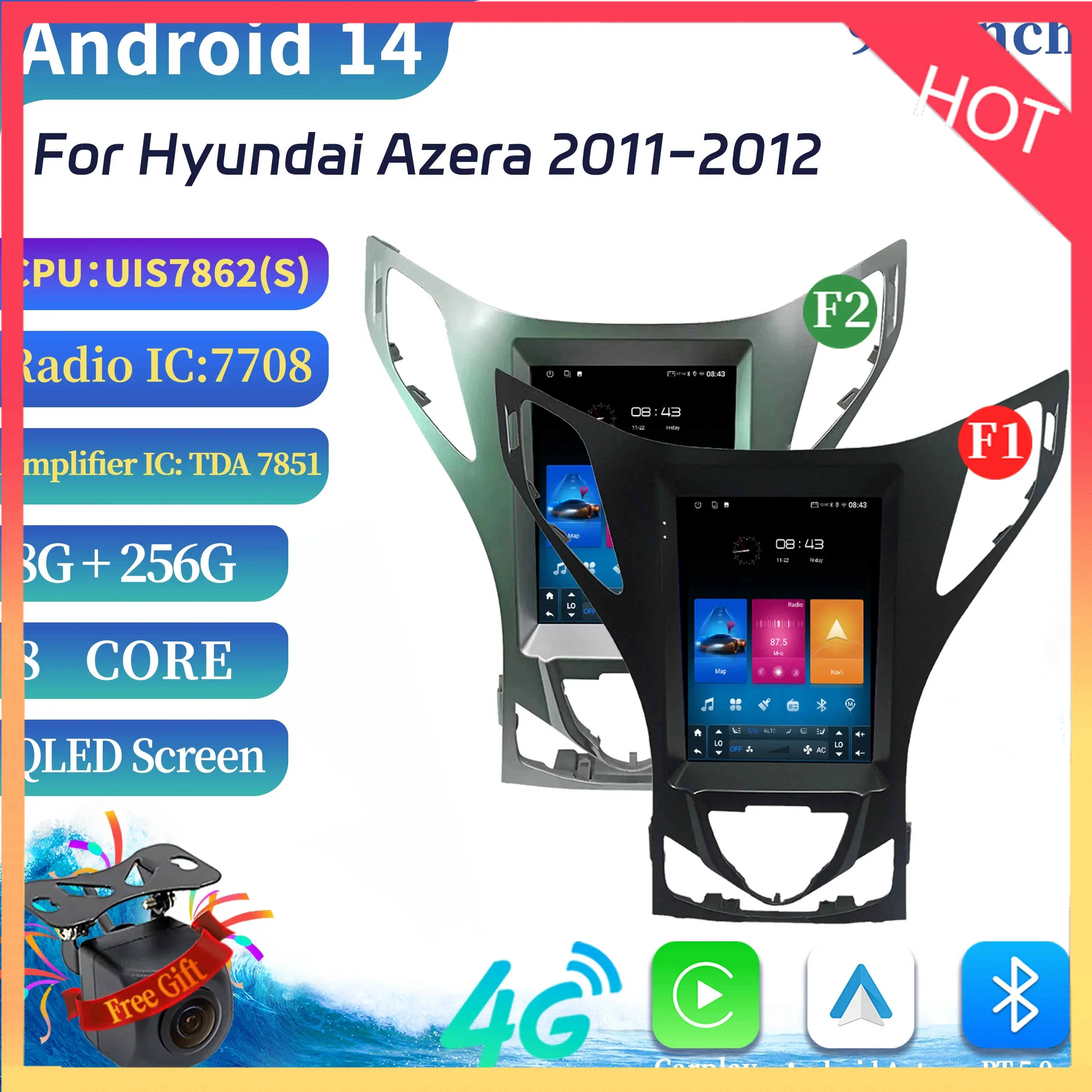 9.7″ Android 14 For Hyundai Azera 2011-2012 Car Radio Multimedia Navigation 4G GPS Carplay Android Auto Touch Head Unit Screen
9.7″ Android 14 For Hyundai Azera 2011-2012 Car Radio Multimedia Navigation 4G GPS Carplay Android Auto Touch Head Unit Screen
