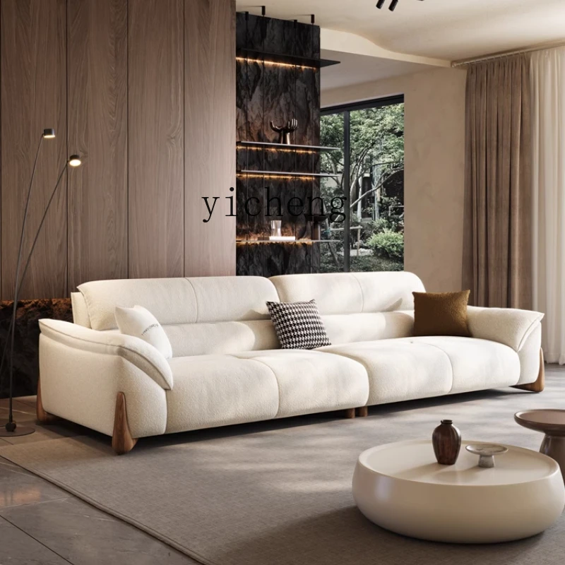 ZC modern simple cat scratching fabric sofa living room straight three-person log cream wind lamb wool sofa 
ZC modern simple cat scratching fabric sofa living room straight three-person log cream wind lamb wool sofa
