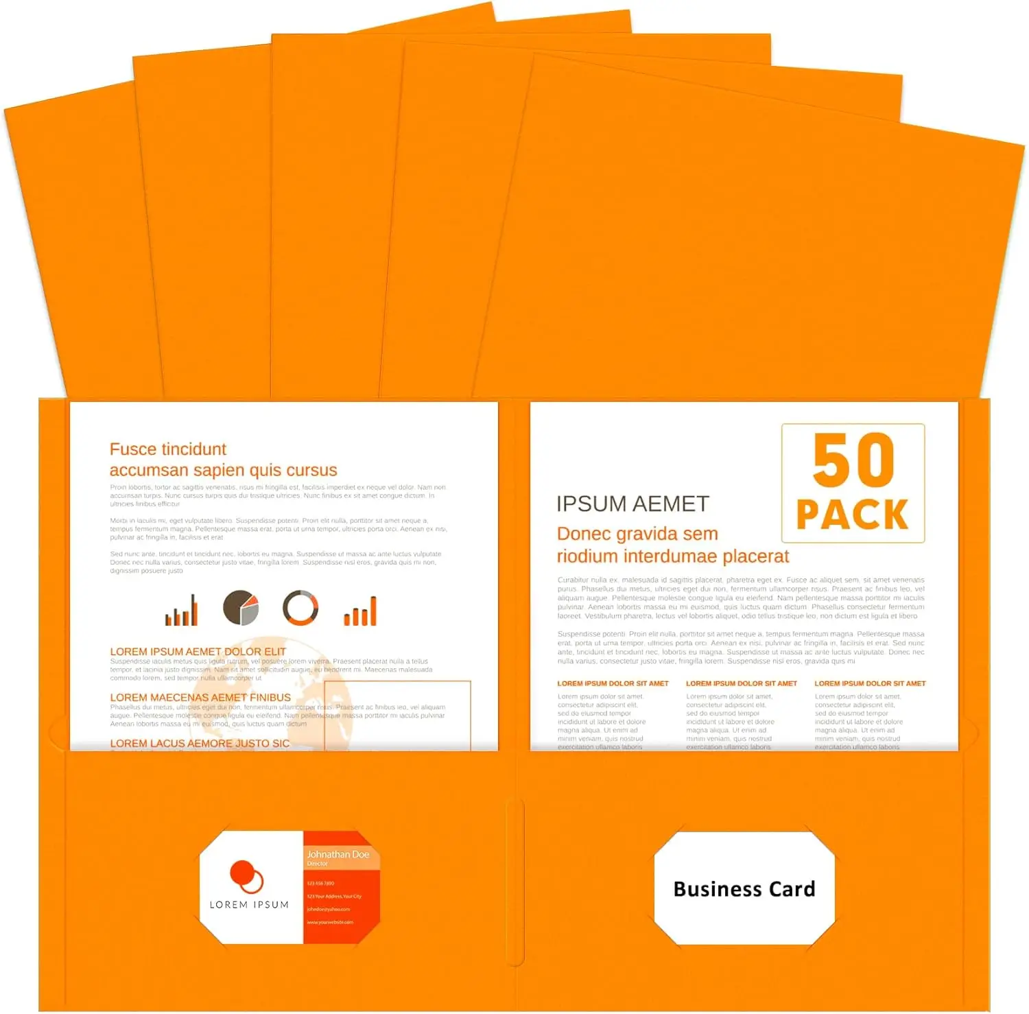 50 Pack Two Pocket Folders, Letter Size File Folders for School Office Home Business, Orange
50 Pack Two Pocket Folders, Letter Size File Folders for School Office Home Business, Orange