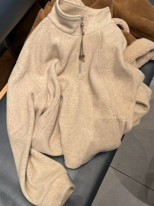 plus Size Hoodie Women's Spring 2026 Loose Lazy Sle f Zipper Stand Collar Sweatirt Korean Version Regular Sve Long
plus Size Hoodie Women's Spring 2026 Loose Lazy Sle f Zipper Stand Collar Sweatirt Korean Version Regular Sve Long