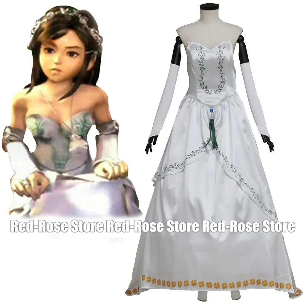 Game Final Fantasy IX Garnet Princess Cosplay Costume Adult Women White Dress Outfit Bride Garnet Princess Gown Halloween Outfit
Game Final Fantasy IX Garnet Princess Cosplay Costume Adult Women White Dress Outfit Bride Garnet Princess Gown Halloween Outfit