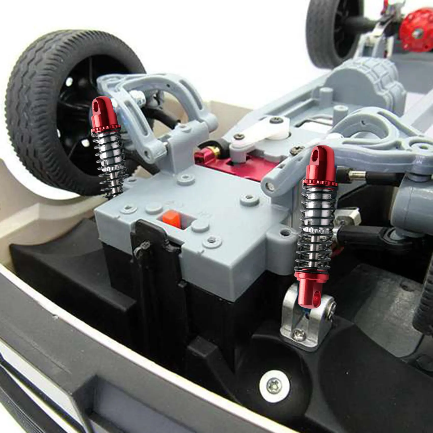 for WPL D12 RC Car Upgrades Parts Metal Front & Rear Shock Absorbers Damper with Fixed Seat Accessories,Red_A83M
for WPL D12 RC Car Upgrades Parts Metal Front & Rear Shock Absorbers Damper with Fixed Seat Accessories,Red_A83M