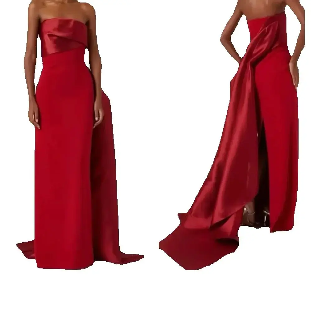 Red Sleek Modern Satin Midi Mermaid Evening Dress Minimalist Formal Gown for Business Dinners & Sophisticated Events Customized
Red Sleek Modern Satin Midi Mermaid Evening Dress Minimalist Formal Gown for Business Dinners & Sophisticated Events Customized
