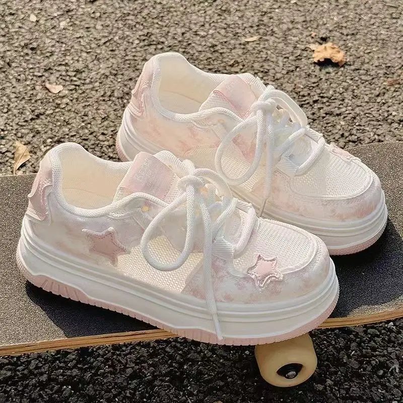 Girls Casual Shoes Candy Sweet Color Kids Tennis Shoes Mesh Breathable 2025 New Children Flat Shoes Soft Sole Lace-up Pu Leather
Girls Casual Shoes Candy Sweet Color Kids Tennis Shoes Mesh Breathable 2025 New Children Flat Shoes Soft Sole Lace-up Pu Leather
