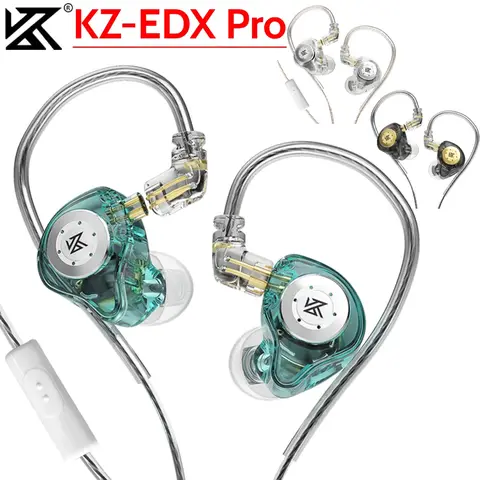 KZ EDX Pro 3.5mm Earphone Stereo Music Deep Bass Noise Canceling Dynamic Unit Sport Noise Cancelling In Ear Headset