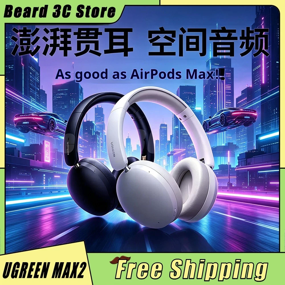Ugreen Studio Max2 Wireless Bluetooth Headphones 80h Playtime Bluetooth 5.4 Hifi Stereo Over Ear Headphones With Microphone
Ugreen Studio Max2 Wireless Bluetooth Headphones 80h Playtime Bluetooth 5.4 Hifi Stereo Over Ear Headphones With Microphone