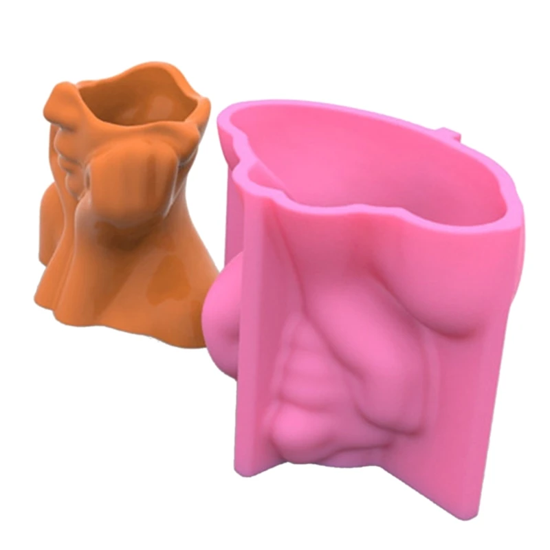 DIY Cheek Support Face Flower Pot Storage Box Mold for Succulent Plants Decor
DIY Cheek Support Face Flower Pot Storage Box Mold for Succulent Plants Decor