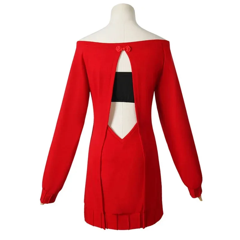 qq34Anime SPY X FAMILY Forger Cosplay Costume Women Casual Red Sweater Sexy Dress Suit Yor Braid Wig Halloween Costu
qq34Anime SPY X FAMILY Forger Cosplay Costume Women Casual Red Sweater Sexy Dress Suit Yor Braid Wig Halloween Costu