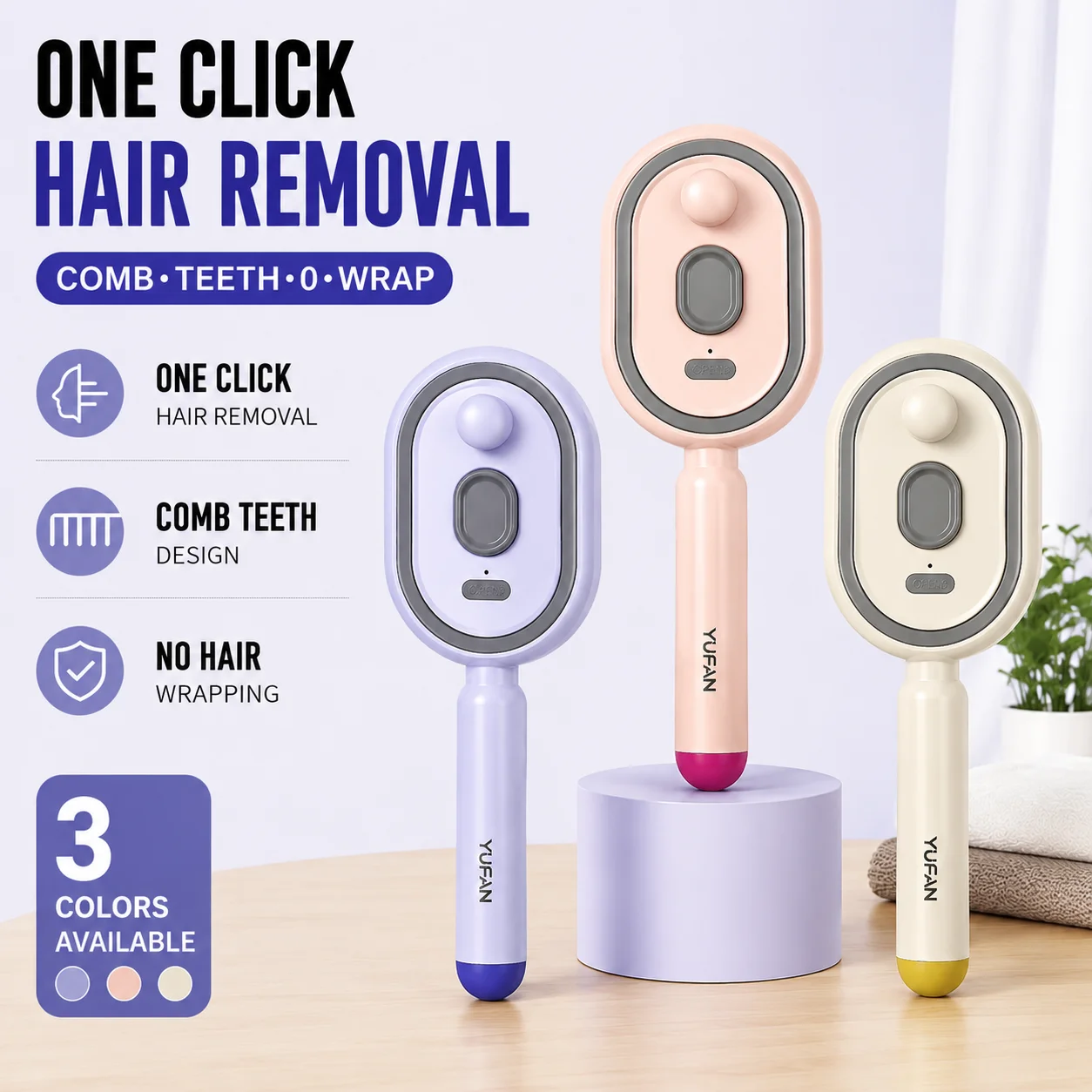 3-in-1 Electric Spray Massage Comb Rechargeable with Red Light Self Cleaning Steam Essential Oil Brush for Women Head Massager
3-in-1 Electric Spray Massage Comb Rechargeable with Red Light Self Cleaning Steam Essential Oil Brush for Women Head Massager