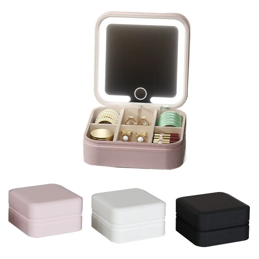 Detachable Jewelry Box with Mirror Large-capacity Portable Travel Jewelry Organizer Square Zipper Closure Divided Necklace Tray
Detachable Jewelry Box with Mirror Large-capacity Portable Travel Jewelry Organizer Square Zipper Closure Divided Necklace Tray