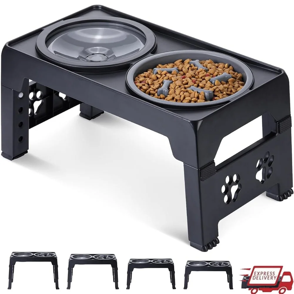 Adjustable Elevated Dog Bowls Slow Feeder Non Spill Water Bowl Foldable Design Durable Anti-Slip Stand Dogs
Adjustable Elevated Dog Bowls Slow Feeder Non Spill Water Bowl Foldable Design Durable Anti-Slip Stand Dogs