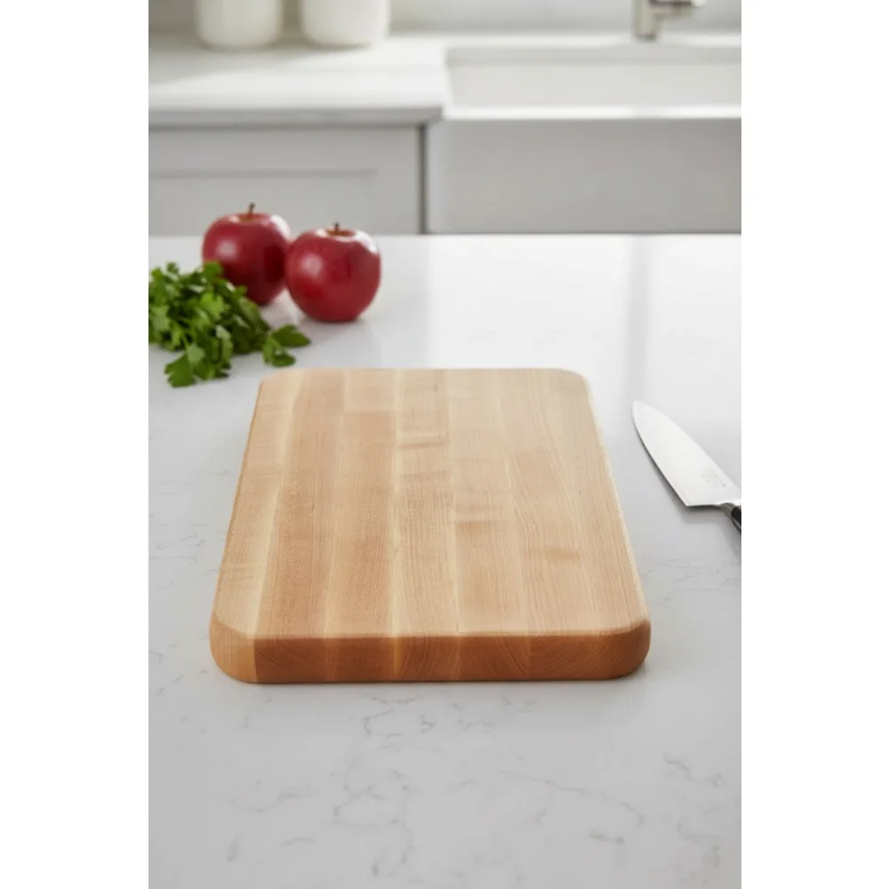 Premium Maple Wood Cutting Board 18x12 Inch Reversible Butcher Block with Finger Grips - Heavy Duty Kitchen Essential
Premium Maple Wood Cutting Board 18x12 Inch Reversible Butcher Block with Finger Grips - Heavy Duty Kitchen Essential