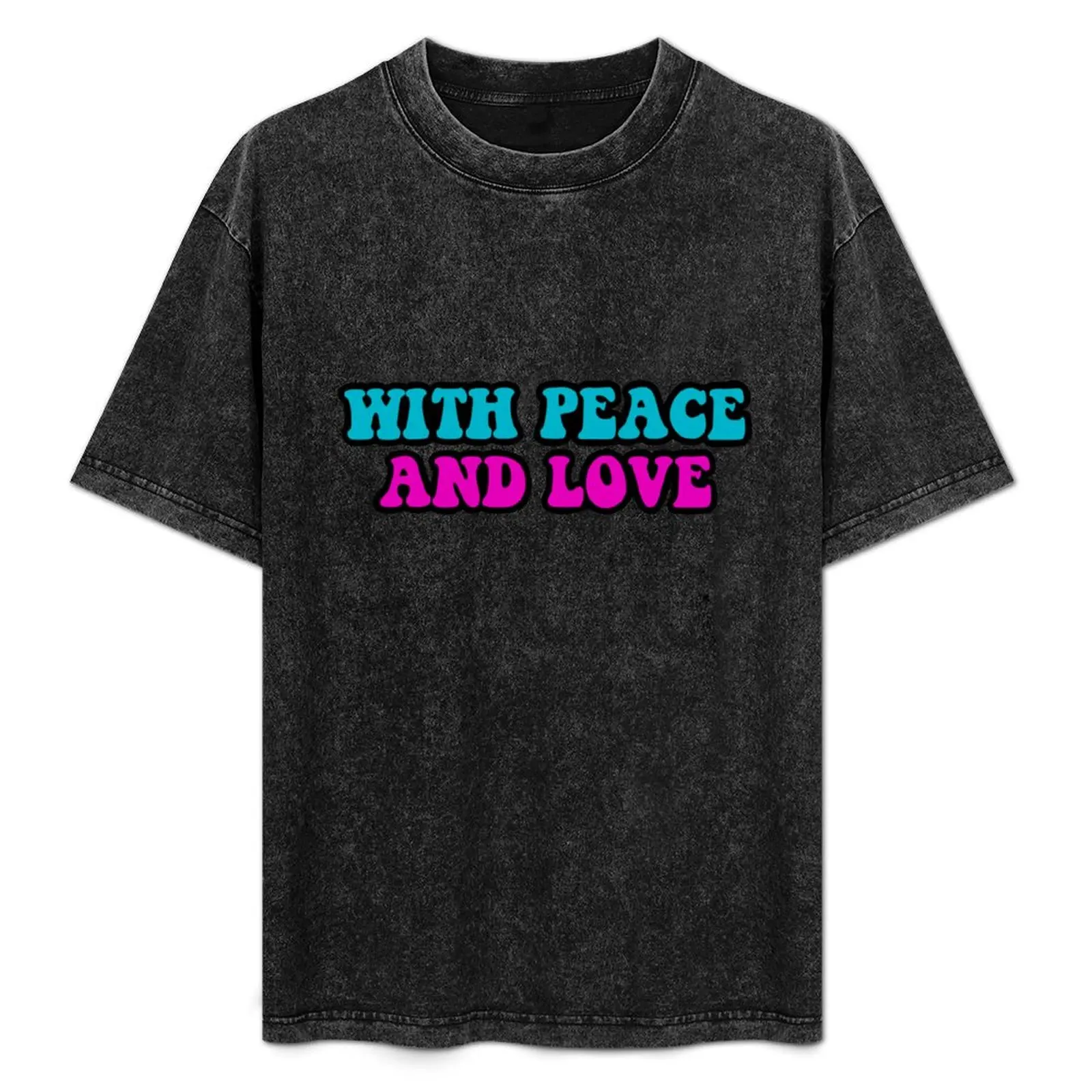 With Peace and Love T-Shirt Minimal Art Print T-Shirt
With Peace and Love T-Shirt Minimal Art Print T-Shirt