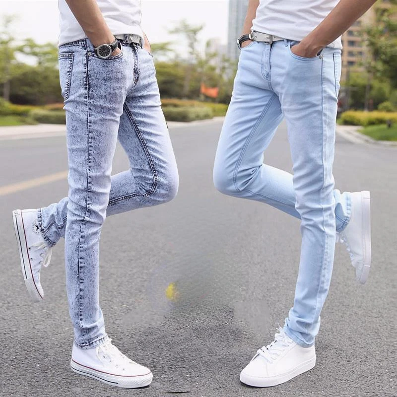 Jeans Men Summer Thin Trouser Slim Blue Denim Pants Men Clothing Trend Streetwear Elastic Tight Jeans Cargo Pants New
Jeans Men Summer Thin Trouser Slim Blue Denim Pants Men Clothing Trend Streetwear Elastic Tight Jeans Cargo Pants New