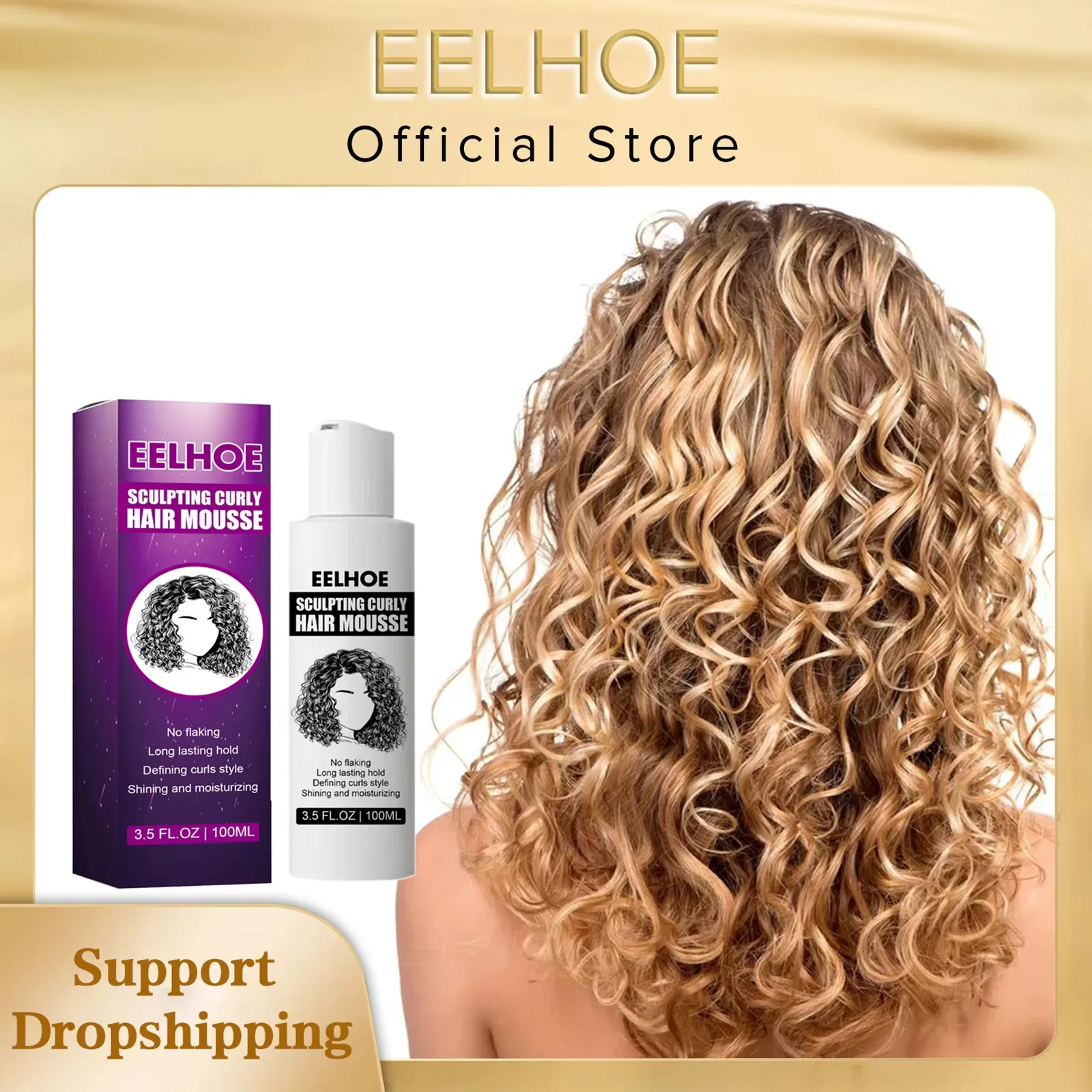 100ml Curly Elastin Mousse Nature Volume Styling Moisturizing Fluffy Repairing Styling Elastin Gel Cream Curly Wavy Hair Care
100ml Curly Elastin Mousse Nature Volume Styling Moisturizing Fluffy Repairing Styling Elastin Gel Cream Curly Wavy Hair Care