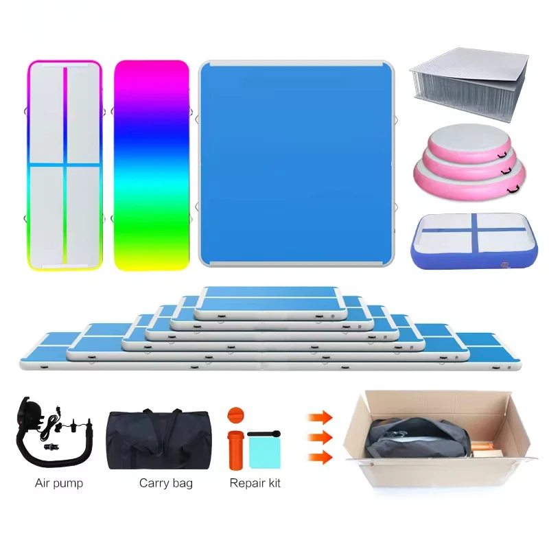 Size 6m/8m/10m/12m/15m/20m Inflatable Air Track Gymnastics Factory Custom Logo Tumbling Mat Air Floor Airtrack
Size 6m/8m/10m/12m/15m/20m Inflatable Air Track Gymnastics Factory Custom Logo Tumbling Mat Air Floor Airtrack