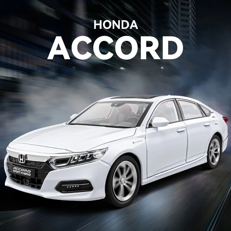 1:24 HONDA ACCORD Miniature Car Model Toys Alloy Diecast Vehice 6 Door Opened Sound Light Pull Back Toy Children's Birthday Gift
1:24 HONDA ACCORD Miniature Car Model Toys Alloy Diecast Vehice 6 Door Opened Sound Light Pull Back Toy Children's Birthday Gift