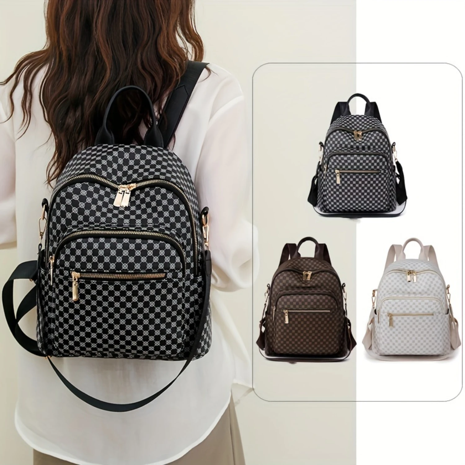 Trendy Printed Backpack Purse, Fashion Two-way Shoulder Bag, Polka Dot Pattern Daypack For Travel School Work Lunch bag Ice pack
Trendy Printed Backpack Purse, Fashion Two-way Shoulder Bag, Polka Dot Pattern Daypack For Travel School Work Lunch bag Ice pack