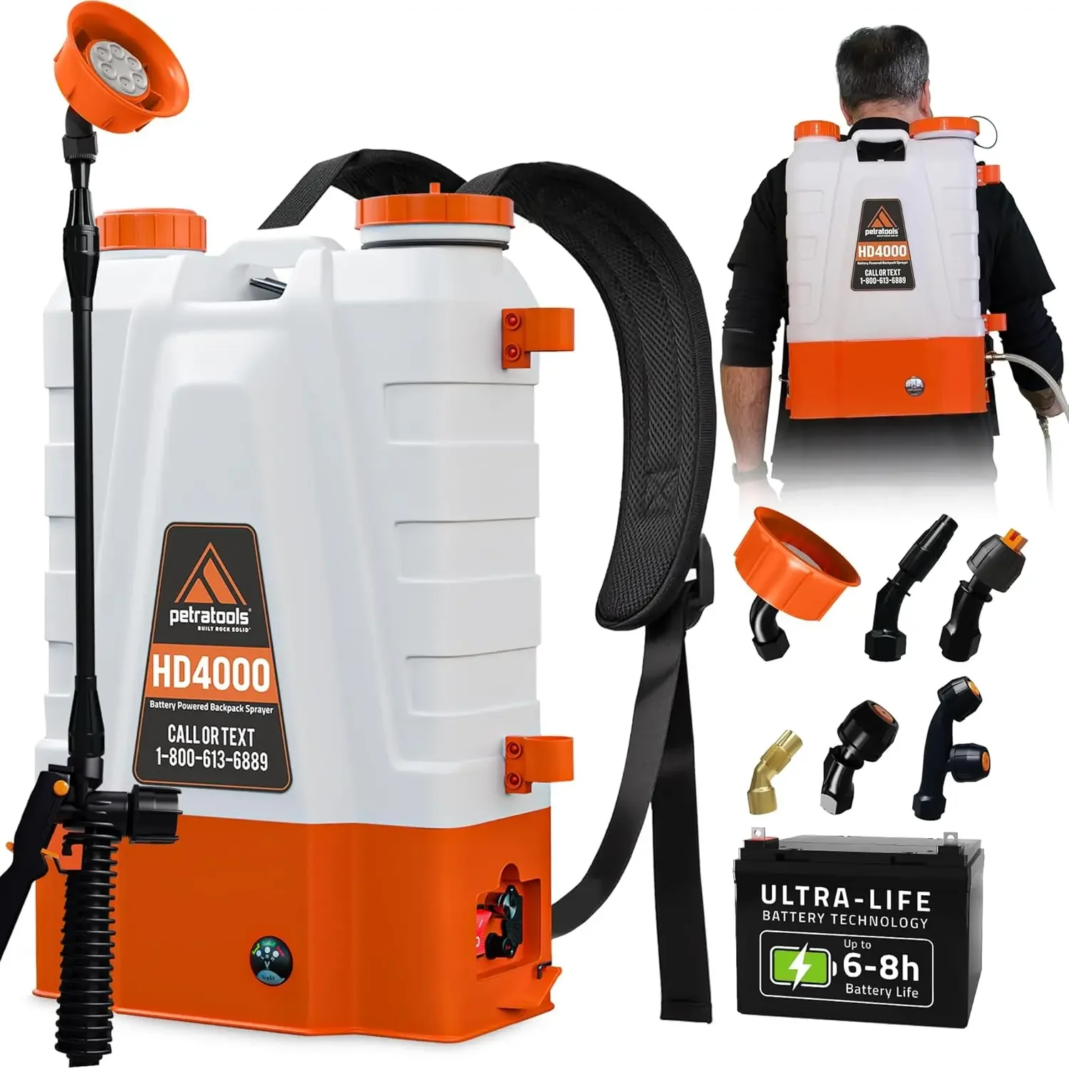 BestsellerBattery Powered Backpack Sprayer 4 Gallon - 6 Hours Long Battery Life & Padded Straps for Comfort - HD4000 Electric Ba
BestsellerBattery Powered Backpack Sprayer 4 Gallon - 6 Hours Long Battery Life & Padded Straps for Comfort - HD4000 Electric Ba