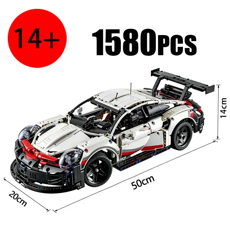 Technical 1:10 Scale Racing Car Building Blocks 1580PCS - Mechanical MOC Supercar Model Assembly Toy, Boys Birthday Gifts
Technical 1:10 Scale Racing Car Building Blocks 1580PCS - Mechanical MOC Supercar Model Assembly Toy, Boys Birthday Gifts
