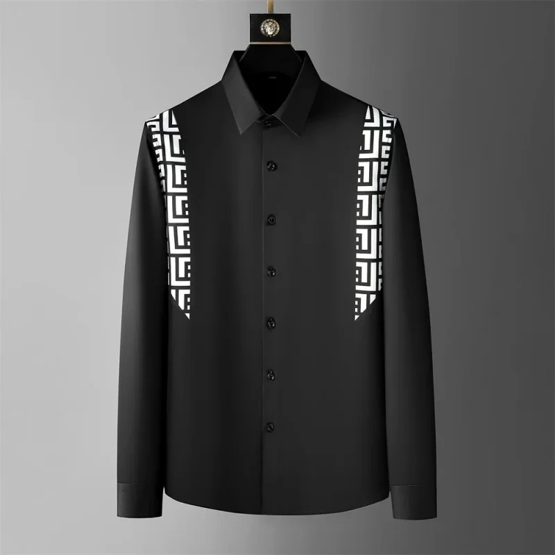 Men's Luxurious High-quality Vintage Floral Print Long-sleeved Shirt For Social Club Wear, Fashionable Printed Lapel Shirt S-5XL
Men's Luxurious High-quality Vintage Floral Print Long-sleeved Shirt For Social Club Wear, Fashionable Printed Lapel Shirt S-5XL