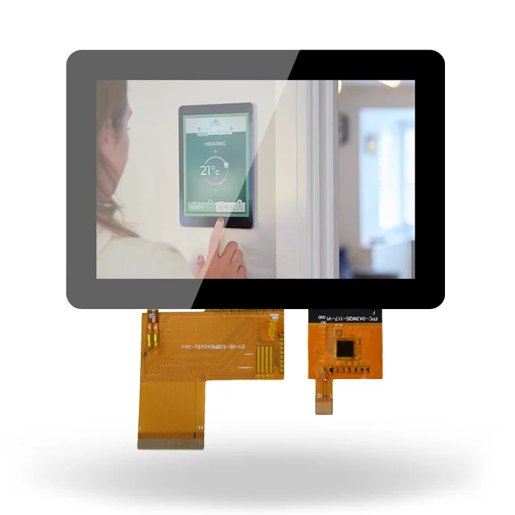 Smart Home 4.3 inch LCD 480x272 dots 300 Nits Touchscreen Display Module With Capacitive Touch
Smart Home 4.3 inch LCD 480x272 dots 300 Nits Touchscreen Display Module With Capacitive Touch