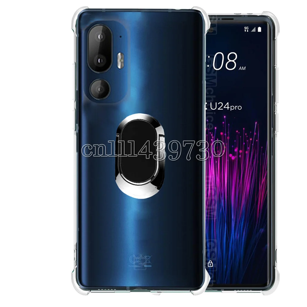 Ring Holder Clear Case For HTC U24 Reinforced Corners Soft TPU Camera Protection Cover For HTC U24 Pro
Ring Holder Clear Case For HTC U24 Reinforced Corners Soft TPU Camera Protection Cover For HTC U24 Pro