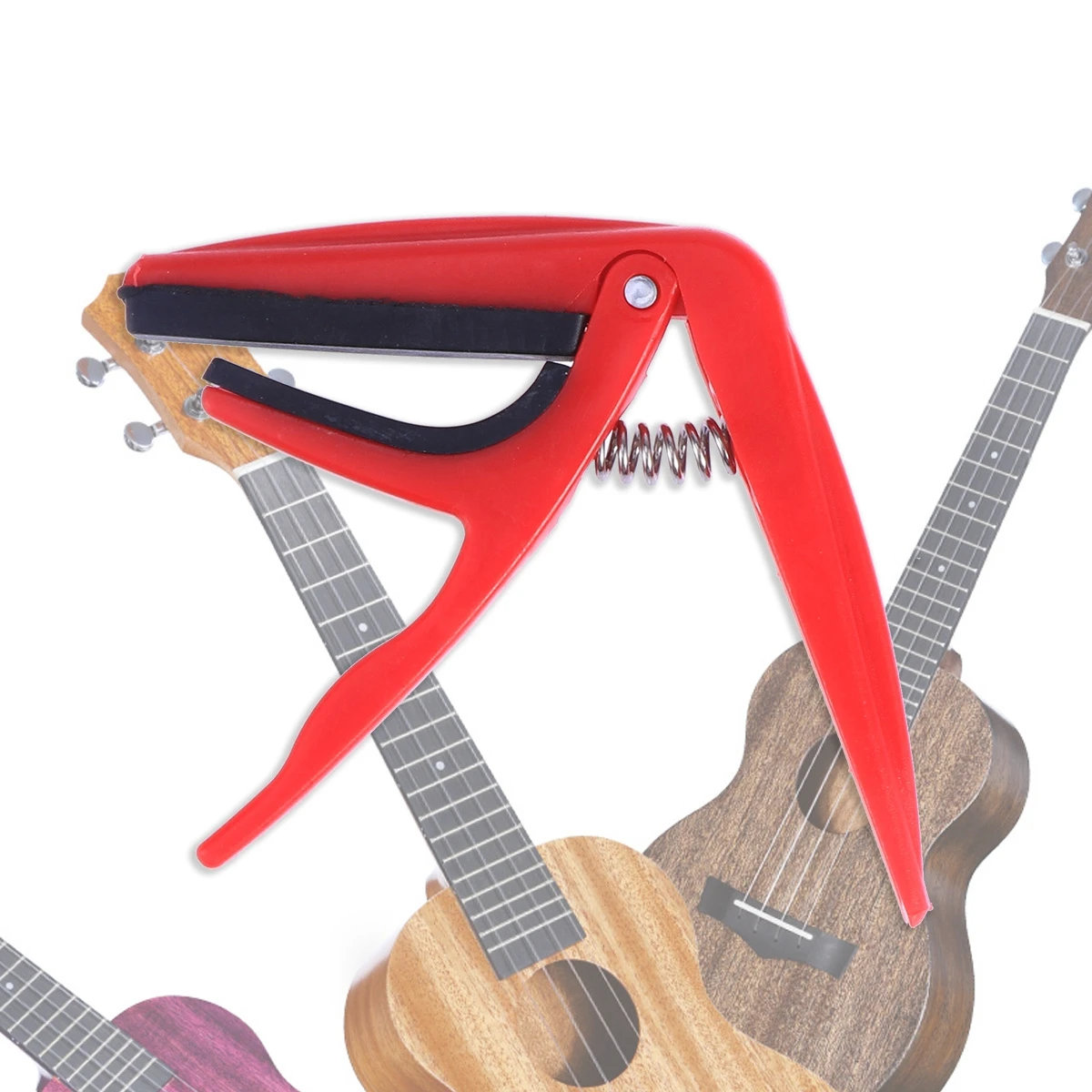 Ukulele Capo Metal Guitar Tuner Acoustic Clamp Instrument Accessories Silicone Padding String Tension Fretboard Neck Protection
Ukulele Capo Metal Guitar Tuner Acoustic Clamp Instrument Accessories Silicone Padding String Tension Fretboard Neck Protection