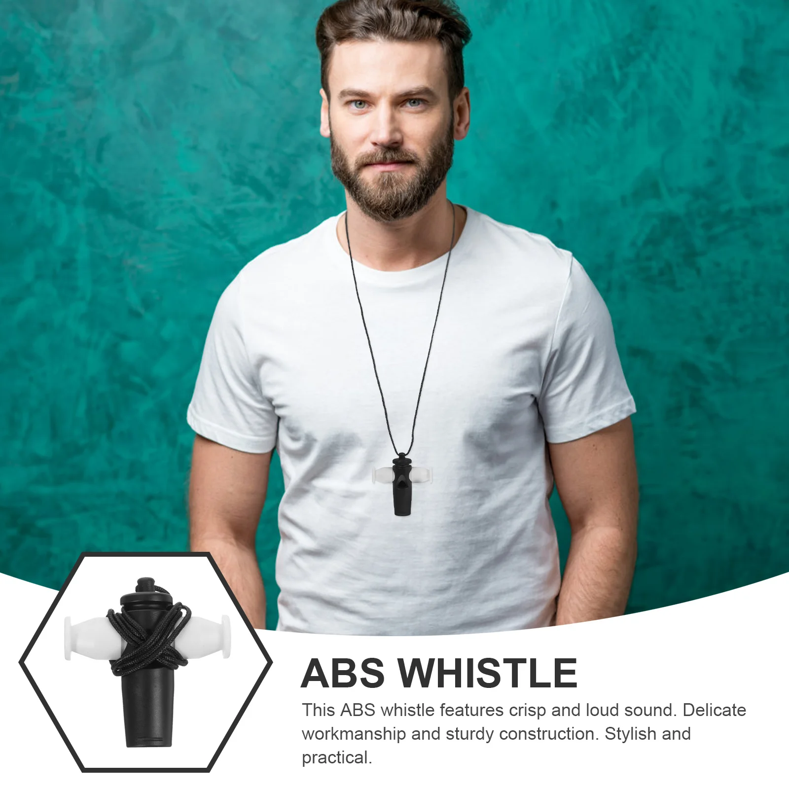 Samba Whistle ABS Black Durable Stylish Portable Lanyard Suitable for Children Adults Orff Teaching Method Musical Instrument
Samba Whistle ABS Black Durable Stylish Portable Lanyard Suitable for Children Adults Orff Teaching Method Musical Instrument