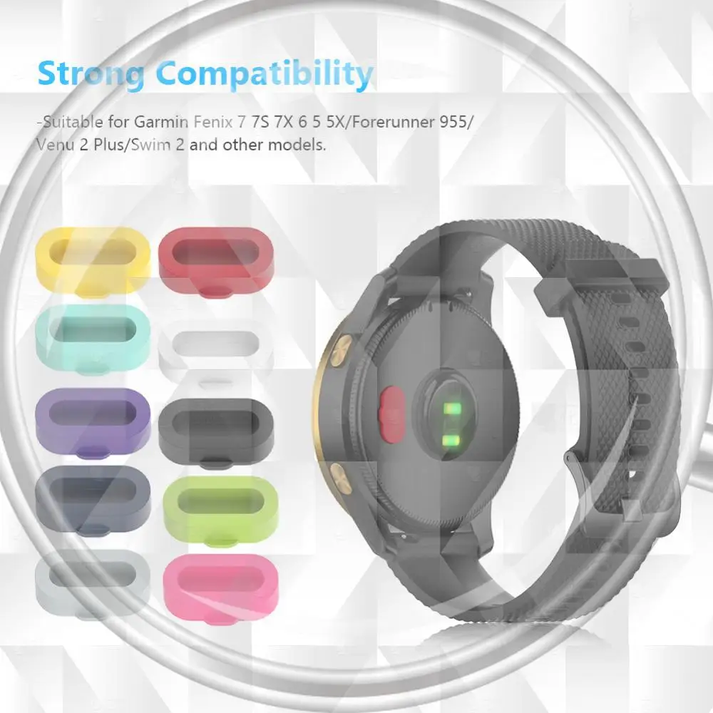 10pcs Charging Port Cap Silicone Plug Anti-dust Charging Port Cover Watch Accessories for Fenix 7 7s 7x 6 5 5x
10pcs Charging Port Cap Silicone Plug Anti-dust Charging Port Cover Watch Accessories for Fenix 7 7s 7x 6 5 5x