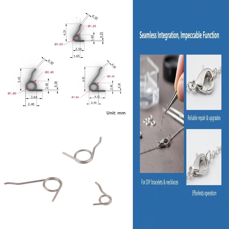 1*Stainless Steel Jewelry Lobster Clasps Torsion Spring Wire Dia 0.3mm Jewelry Mini Lobster Clasps Spring Small Torsion Spring
1*Stainless Steel Jewelry Lobster Clasps Torsion Spring Wire Dia 0.3mm Jewelry Mini Lobster Clasps Spring Small Torsion Spring