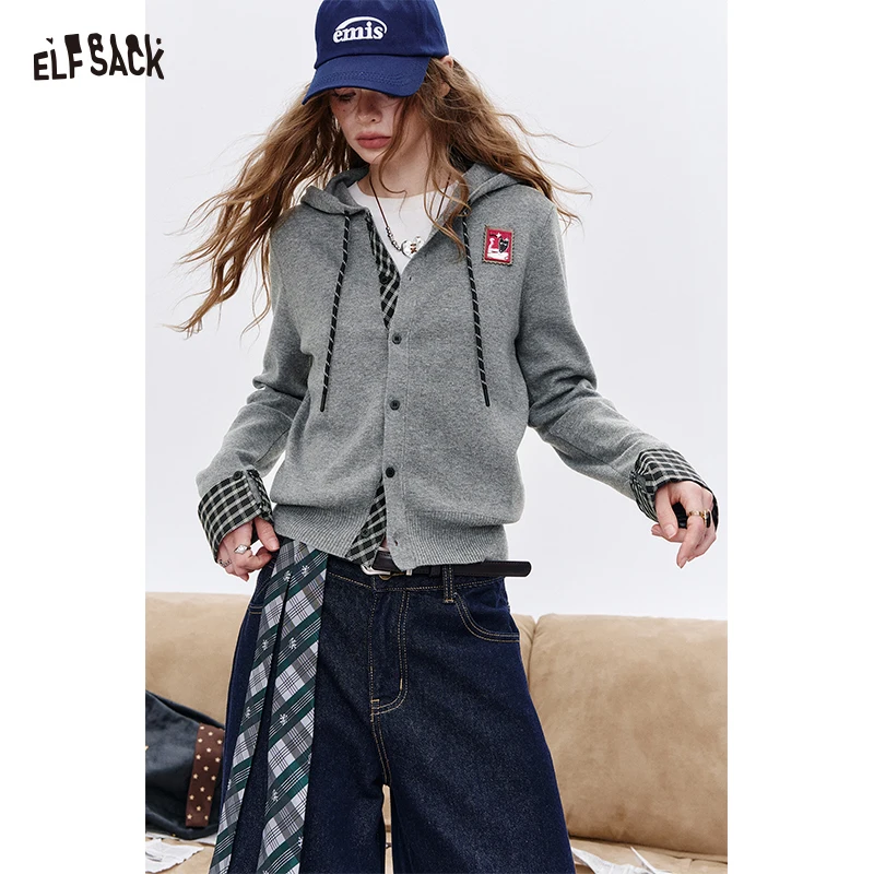 ELFSACK 2025 Autumn New Arrival Casual Soft Solid Color Knit Cardigan For Woman
ELFSACK 2025 Autumn New Arrival Casual Soft Solid Color Knit Cardigan For Woman