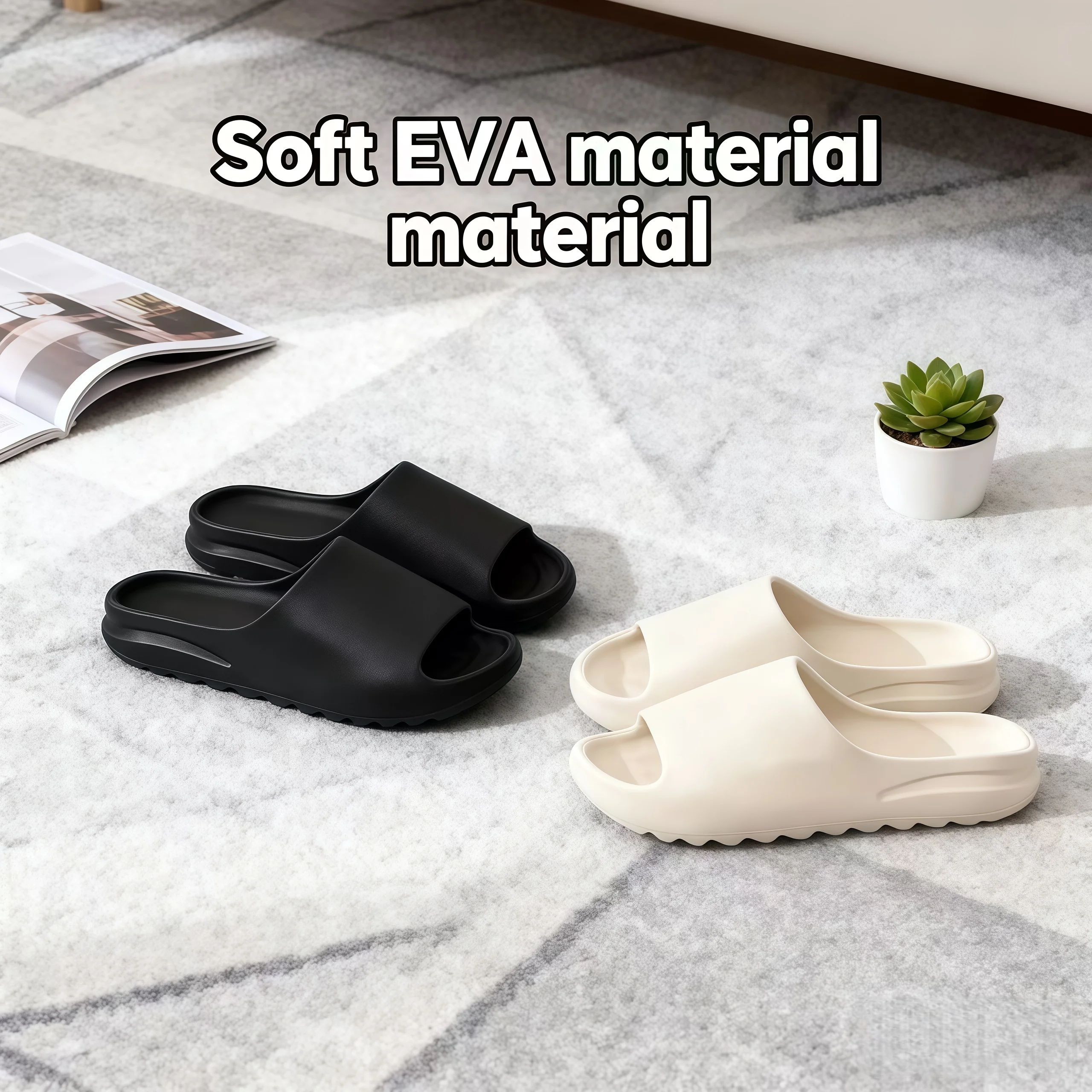 Hot-selling high-quality super-soft EVA soles summer men's bathroom slippers household slippers couple beach sandals
Hot-selling high-quality super-soft EVA soles summer men's bathroom slippers household slippers couple beach sandals