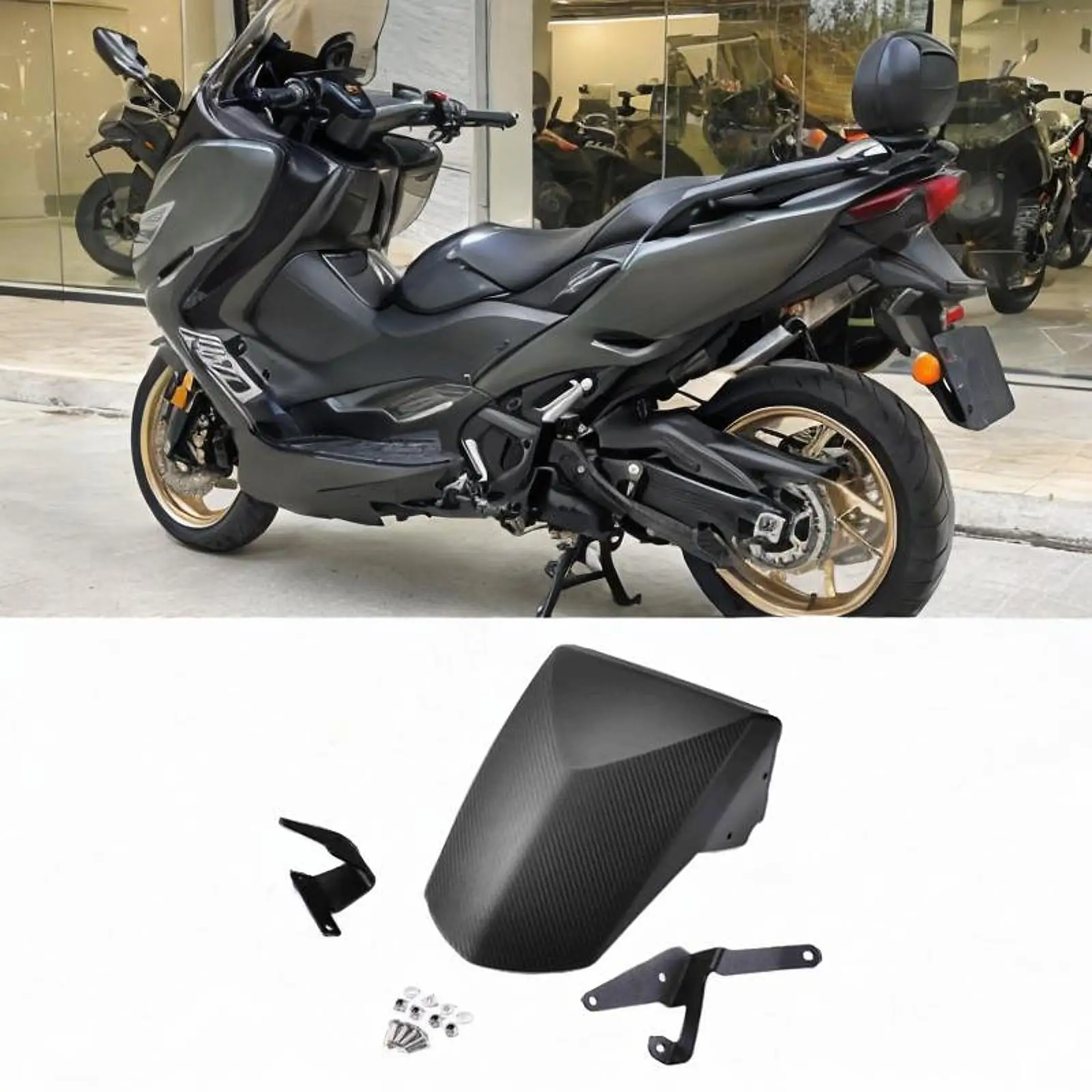 Water Shield Cover Trim Aluminum Spare Parts Replacement Motorbike Rear Fender Mudguard Splash Guard for Tmax560 2018-23
Water Shield Cover Trim Aluminum Spare Parts Replacement Motorbike Rear Fender Mudguard Splash Guard for Tmax560 2018-23