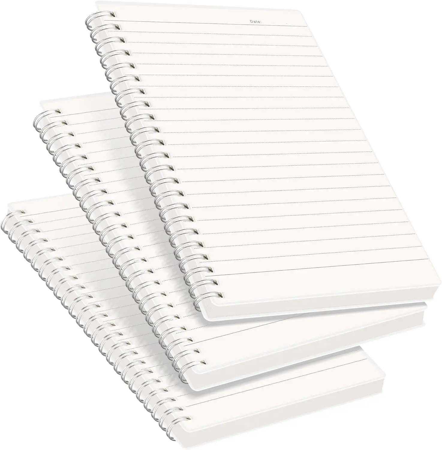 A5 Spiral Notebook 3-Pack, 480 Pages Total, College Ruled, 100 GSM Thick Paper, Flexible Cover, for School & Office
A5 Spiral Notebook 3-Pack, 480 Pages Total, College Ruled, 100 GSM Thick Paper, Flexible Cover, for School & Office