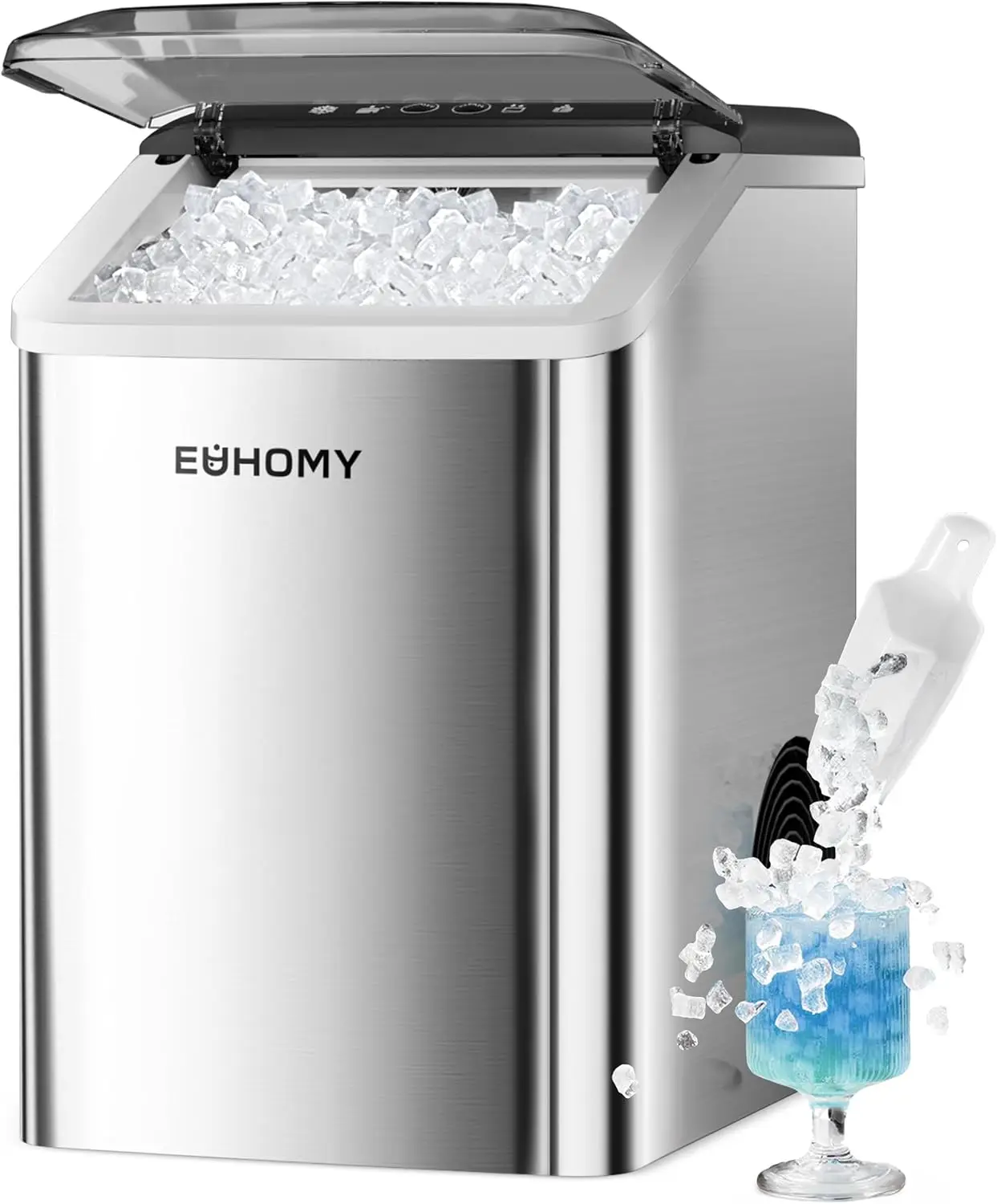 Countertop Nugget Ice Maker, 40lbs/Day, Auto-Cleaning, Compact for Home/Party/RV/Camping
Countertop Nugget Ice Maker, 40lbs/Day, Auto-Cleaning, Compact for Home/Party/RV/Camping