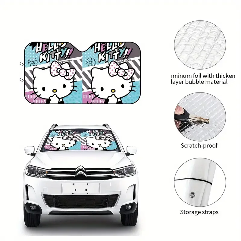 Sanrio Kawaii Hello Kitty Printed Car Sun Visor Anime Cartoon Fashionable Exquisite Creative Good Looking Car Sunshade Blockings
Sanrio Kawaii Hello Kitty Printed Car Sun Visor Anime Cartoon Fashionable Exquisite Creative Good Looking Car Sunshade Blockings
