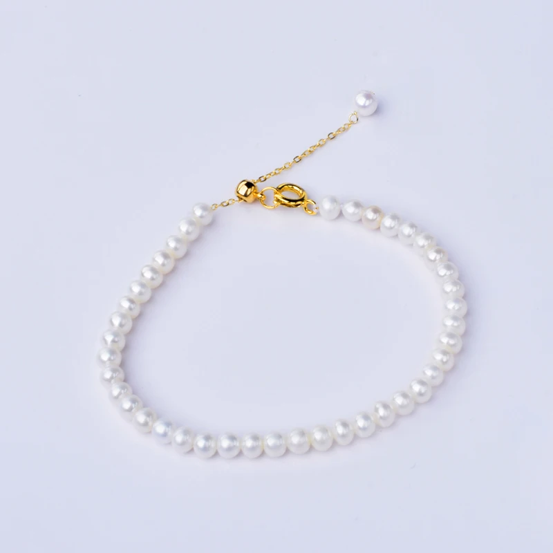NYMPH Natural Freshwater Pearl Bracelet Near Round 4-5mm Brand Handmade Fine Jewelry Trendy Gift For Women S579
NYMPH Natural Freshwater Pearl Bracelet Near Round 4-5mm Brand Handmade Fine Jewelry Trendy Gift For Women S579