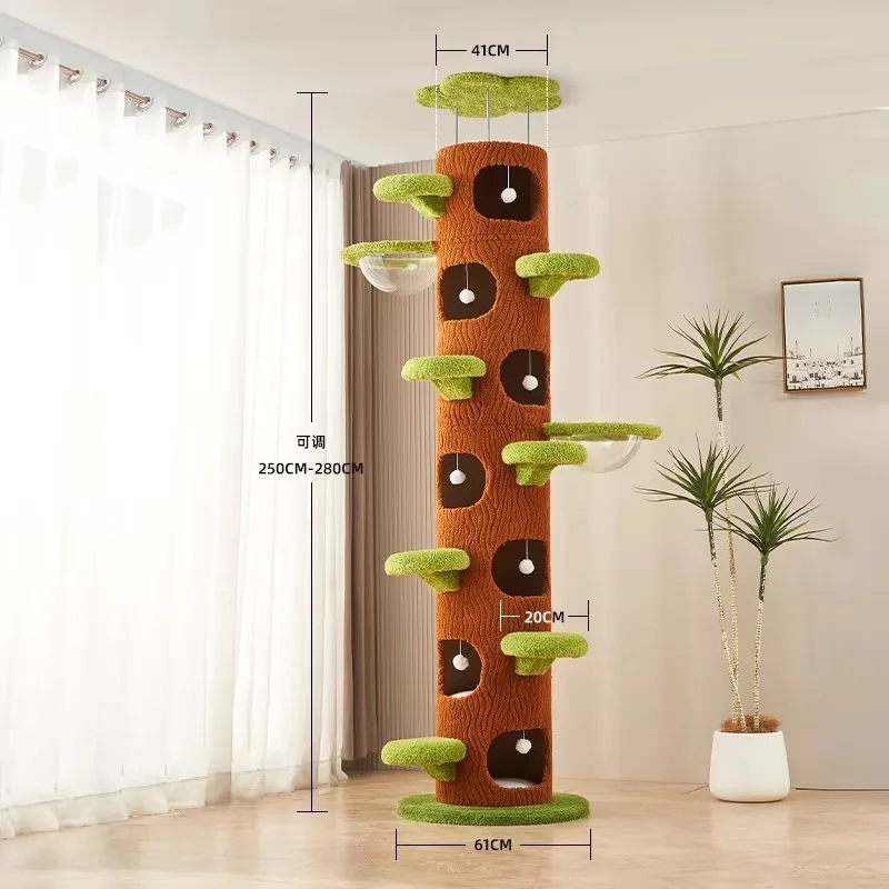 Cat climbing frame nest tree a solid wood space capsule through Tianzhu cat frame sisal toy
Cat climbing frame nest tree a solid wood space capsule through Tianzhu cat frame sisal toy