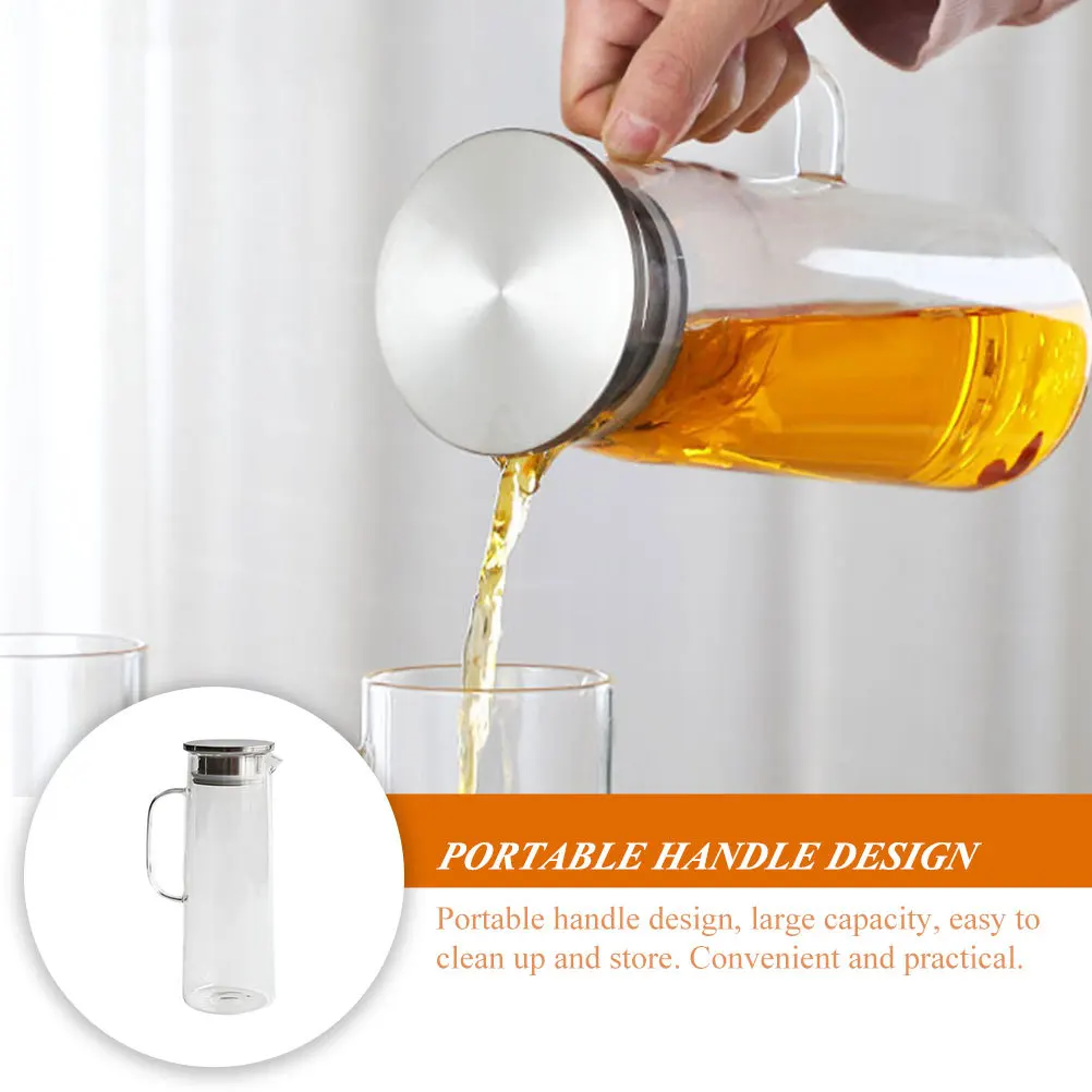 Cold Water Pitcher Portable Transparent Large Capacity Leak-Proof Beverage Container Juice Jug Tea Pot for Home Office Outdoor
Cold Water Pitcher Portable Transparent Large Capacity Leak-Proof Beverage Container Juice Jug Tea Pot for Home Office Outdoor