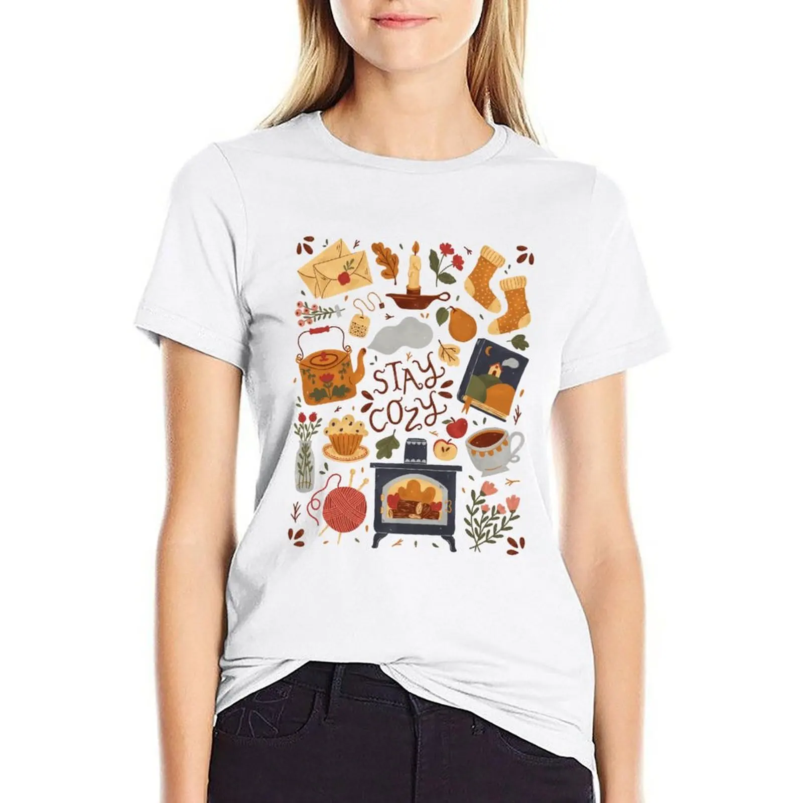 Stay Cozy T-shirt Aesthetic clothing korean fashion rock and roll t shirts for Women
Stay Cozy T-shirt Aesthetic clothing korean fashion rock and roll t shirts for Women