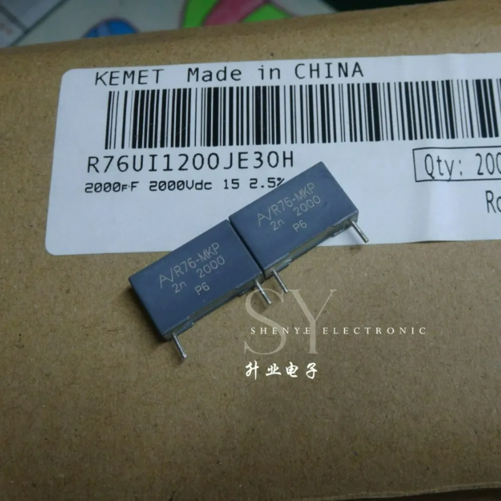 10pcs/lot AV R76 MKP 0.002uf 2000V 2.0nF 2000pF 202 H Brand New 15mm Film Capacitor R76UI1200JE30H
10pcs/lot AV R76 MKP 0.002uf 2000V 2.0nF 2000pF 202 H Brand New 15mm Film Capacitor R76UI1200JE30H