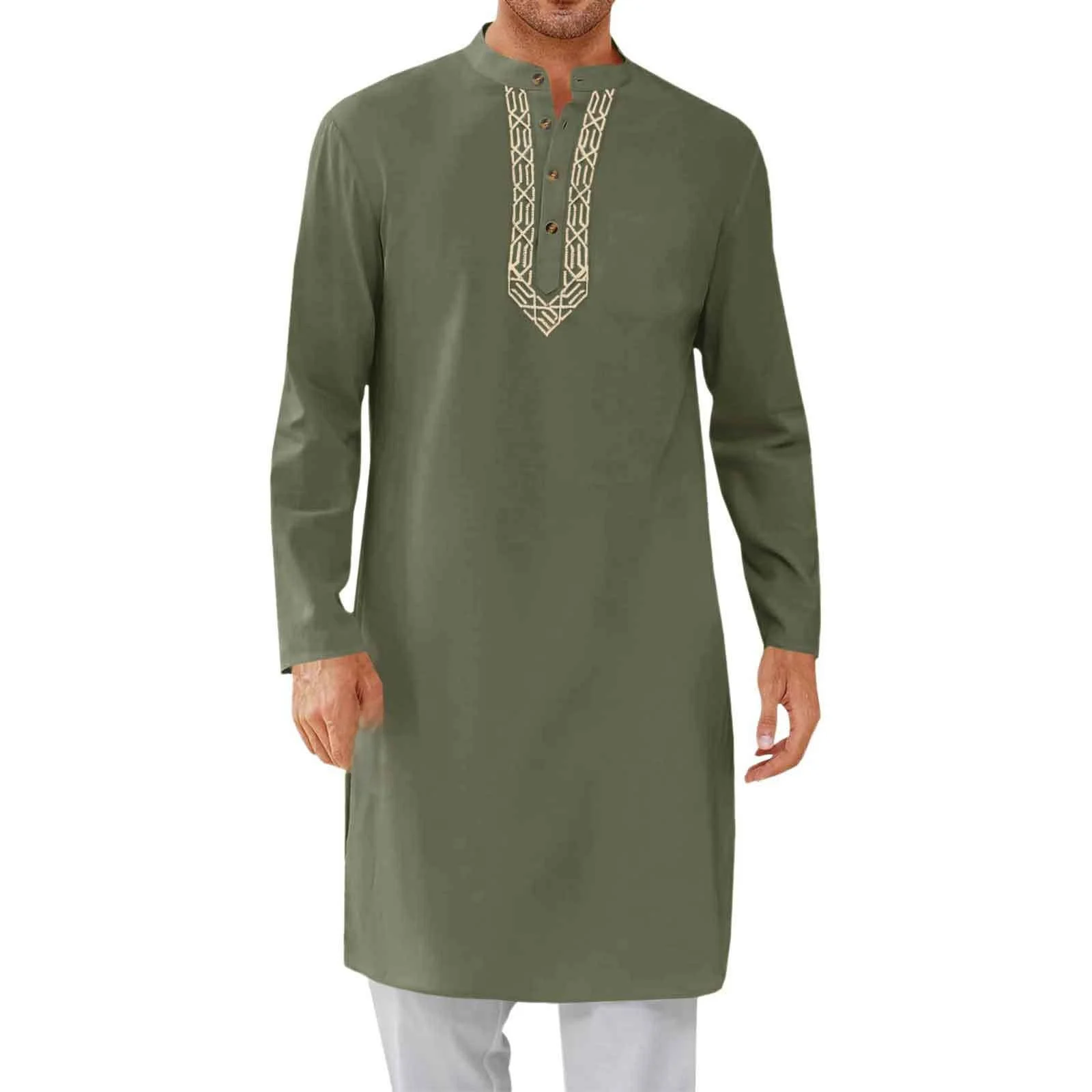 Cross-Border Arabic Sle Long Men's Muslim Embroidered Robe Faionable Simple Design ular Selling Outerwear Coat
Cross-Border Arabic Sle Long Men's Muslim Embroidered Robe Faionable Simple Design ular Selling Outerwear Coat