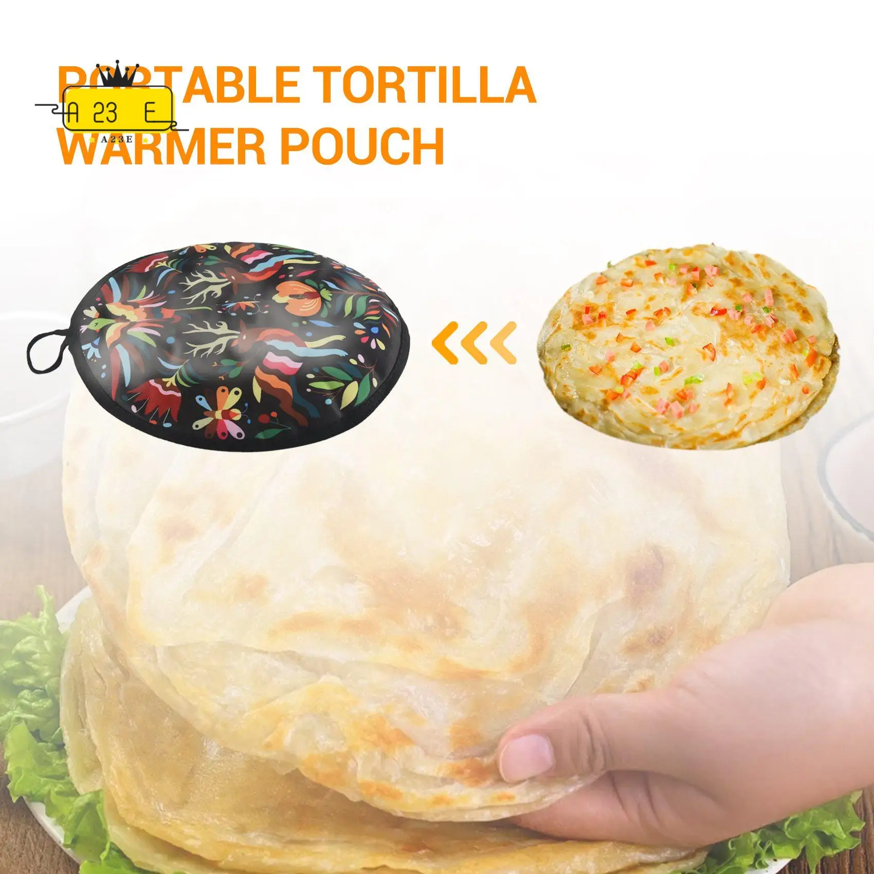 A23E-12Inch Cloth Bag For Burrito,Portable Tortilla Warmer Pouch Home For Microwave Restaurant Food Pancake
A23E-12Inch Cloth Bag For Burrito,Portable Tortilla Warmer Pouch Home For Microwave Restaurant Food Pancake
