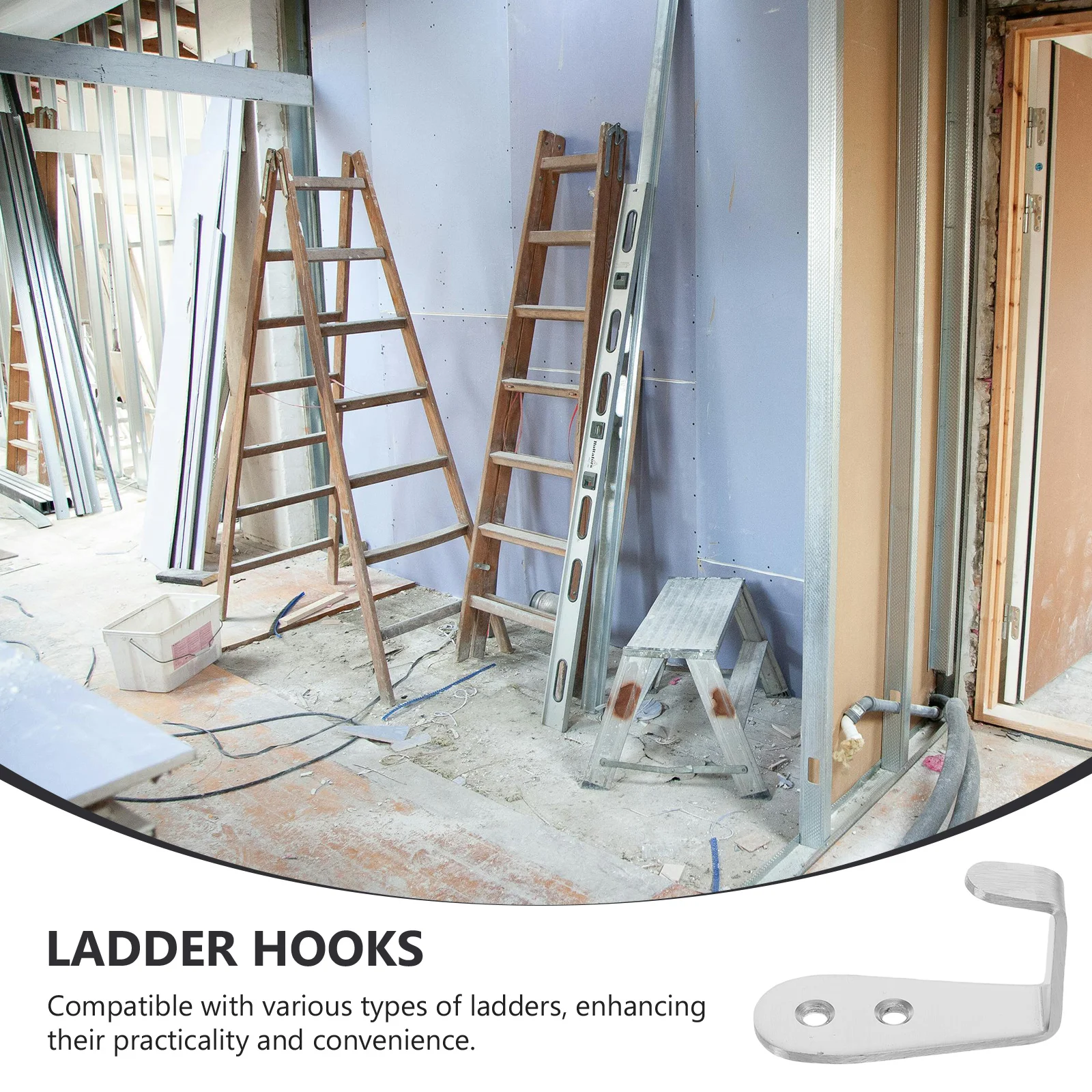 2Pcs Ladder Hooks Heavy Duty Stainless Steel Bunk Bed Accessories Loft Bed Replacement Brackets Camper Ladder Brackets 
2Pcs Ladder Hooks Heavy Duty Stainless Steel Bunk Bed Accessories Loft Bed Replacement Brackets Camper Ladder Brackets